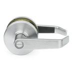 Door Lever Lockset, Heavy Duty Grade 2, Brushed Chrome, Lawrence Hardware