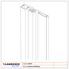 Heavy Duty Continuous Geared Hinge, Full Surface Aluminum