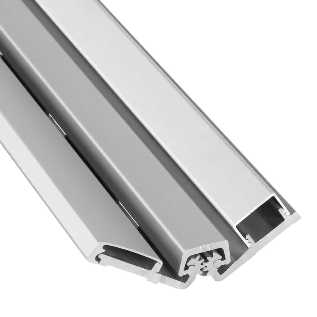 Heavy Duty Continuous Geared Hinge, Full Surface Aluminum