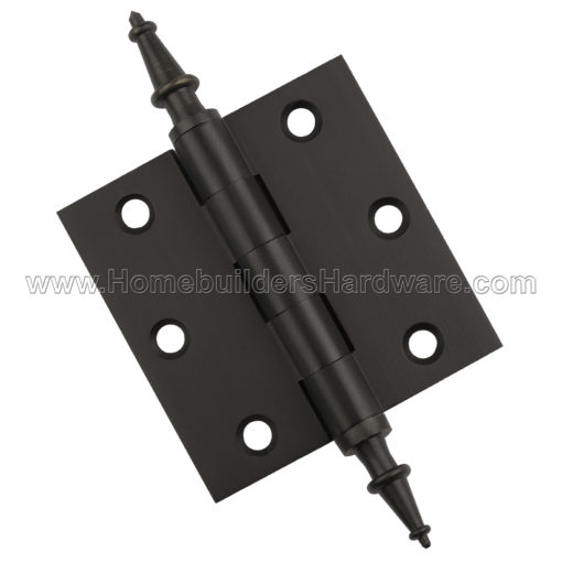 3 X Inch Oil Rubbed Bronze Hinge Solid Br Door Hinges Us10b 3 Inch Oil Rubbed Bronze Door Hinges Steeple Tips Finials Hinge