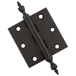 3 Inch Oil Rubbed Bronze Door Hinges Urn Tips Finials oil rubbed bronze hinge'