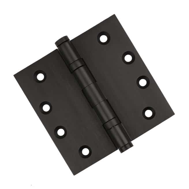 Door Hinge 4 x 4 Inch Solid Brass Ball Bearing Oil Rubbed Bronze
