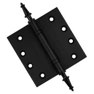 Door Hinge 4.5 x 4.5 Inch Solid Brass Ball Bearing - Black (US19) - Image 5