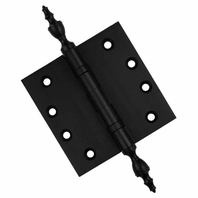 Door Hinge 4.5 x 4.5 Inch Solid Brass Ball Bearing - Black (US19) - Image 3