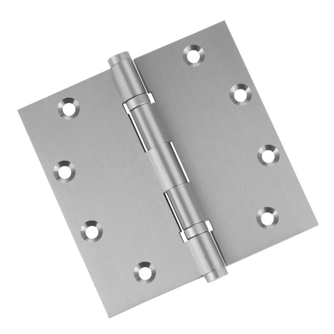 Door Hinge 5 x 5 Inch Solid Brass Ball Bearing - Satin Nickel (US15) - Image 6