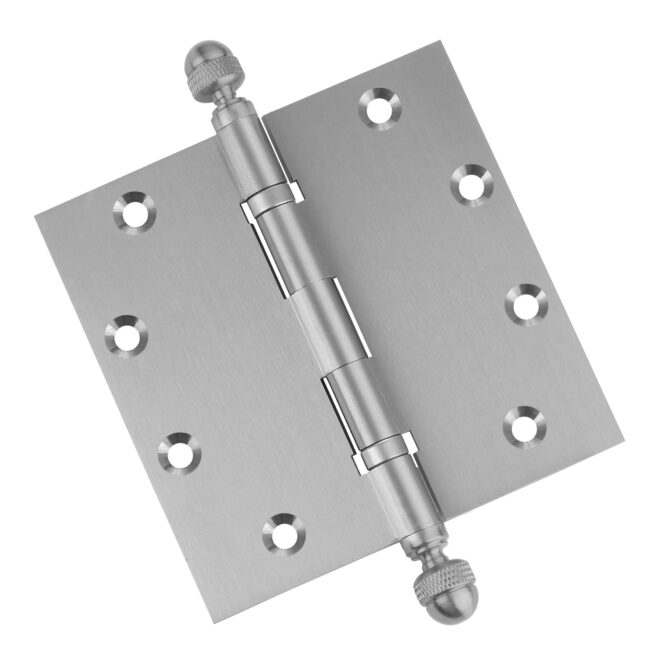 Door Hinge 5 x 5 Inch Solid Brass Ball Bearing - Satin Nickel (US15) - Image 5