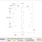 Door Hinge 5 x 5 Inch Solid Brass Ball Bearing - Polished Nickel (US14) - Image 13