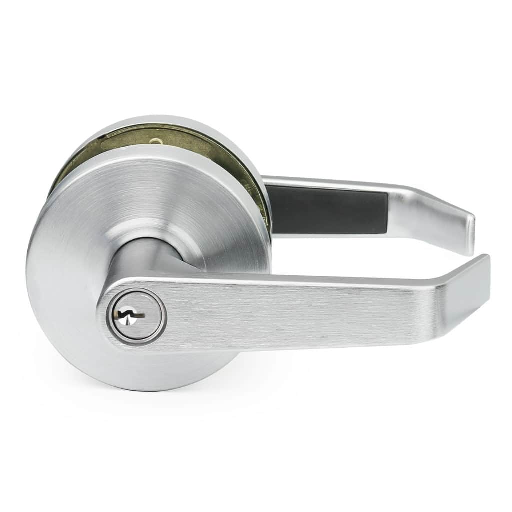 Oval and Bead Door Knob and Faceplate Hardware Set -009