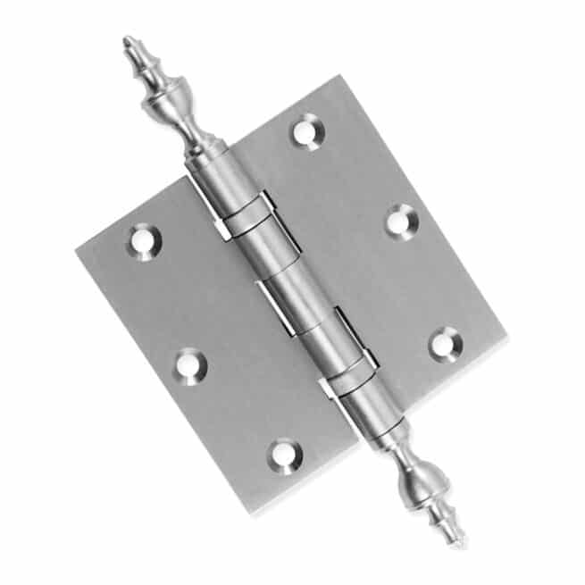 Door Hinge 3.5 x 3.5 Solid Brass Ball Bearing - Satin Nickel (US15) - Image 3