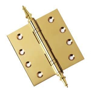 4″ x 4″ Solid Brass Ball Bearing Architectural Grade Door Hinge Polished Brass (US3)