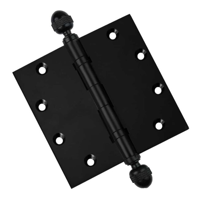 Door Hinge 5 x 5 Inch Solid Brass Ball Bearing - Black (US19) - Image 5