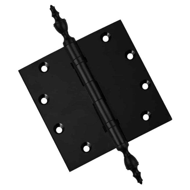Door Hinge 5 x 5 Inch Solid Brass Ball Bearing - Black (US19) - Image 2