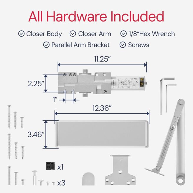 Extra Heavy Duty Commercial Door Closer LH8016 - Image 10