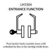 Door Lever Lockset, Extra-Heavy Duty Grade 1, Brushed Chrome, Lawrence Hardware - Image 4