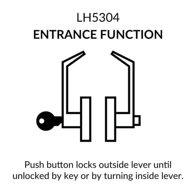 Door Lever Lockset, Heavy Duty Grade 2, Polished Brass, Lawrence Hardware - Image 4