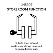 Door Lever Lockset, Extra-Heavy Duty Grade 1, Brushed Chrome, Lawrence Hardware - Image 7