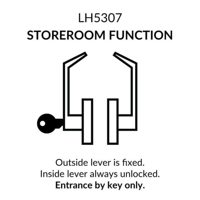 Door Lever Lockset, Heavy Duty Grade 2, Polished Brass, Lawrence Hardware - Image 6