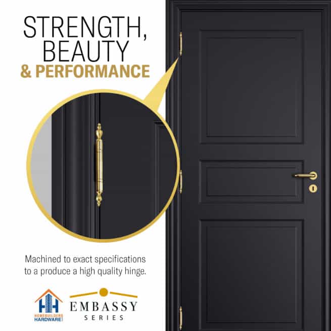 Door Hinge 3.5 x 3.5 Inch Solid Brass Ball Bearing - Polished Brass (US3) - Image 10