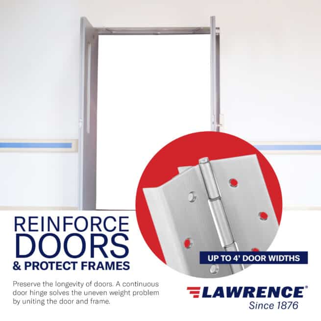 Continuous Pin and Barrel Stainless Steel Hinge #952 (Full Wrap Edge Guard)- US32D Finish, 7 Ft. - Image 3