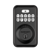 Keyless Entry Electronic Door with Illuminated Antimicrobial Keypad & Security Deadbolt Lock EL1 - Image 2