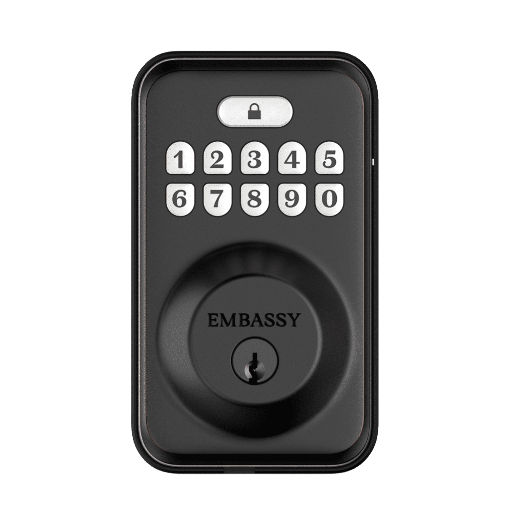 door handle with keypad