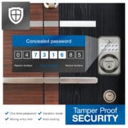 Keyless Entry Electronic Door with Illuminated Antimicrobial Keypad & Security Deadbolt Lock EL1 - Image 8