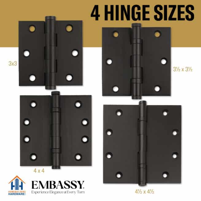 Door Hinge 5 x 5 Inch Solid Brass Ball Bearing - Oil Rubbed Bronze (US10B) - Image 11