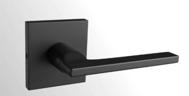 Door Lever Embassy Hardware "Tokyo" 2000 Series. Straight Rail Design and Subtle Curves