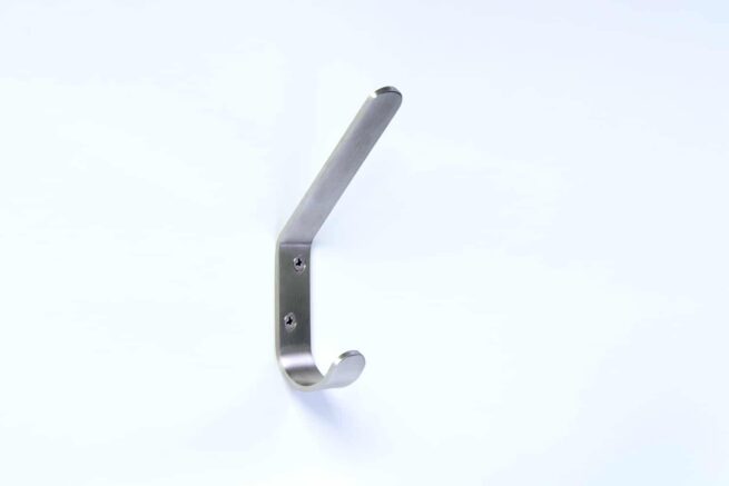 Coat Hook, 5” Height, Double Hook with J-curve