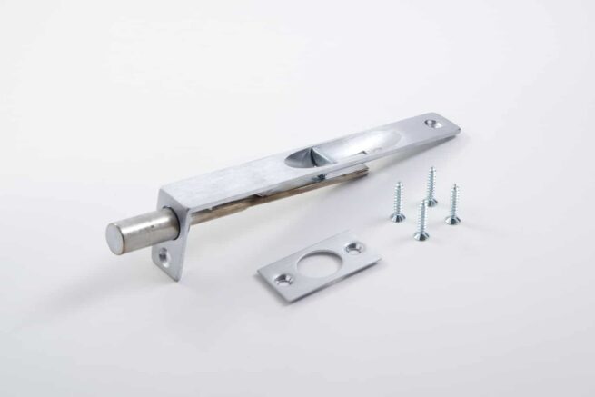Flush Bolt, 6” Length, for Wood Doors