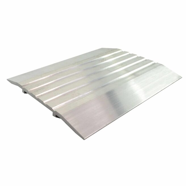 Saddle/Threshold Mill Aluminum Finish - 4" x 1/4" - Fluted Top - ADA Compliant - Image 2