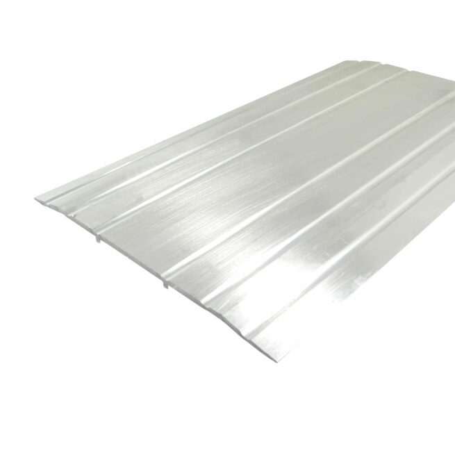 Saddle/Threshold - Mill Aluminum Finish - 7" x 1/4" - Fluted Top - ADA Compliant