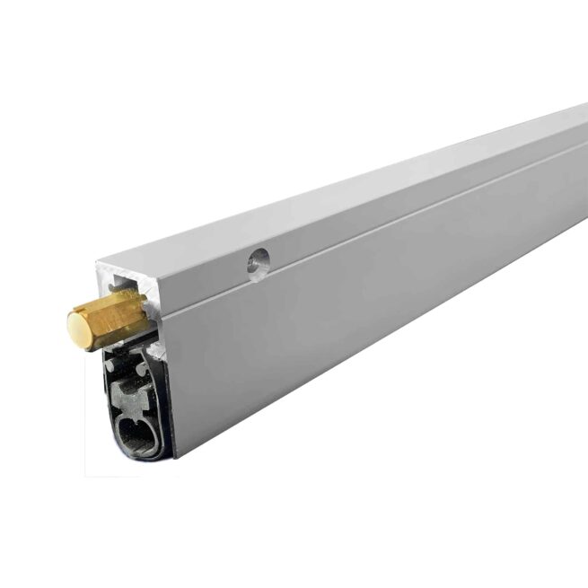 Automatic Door Bottom, Heavy Duty, Surface Mounted - Neoprene Double Bulb - max 7/8" Drop