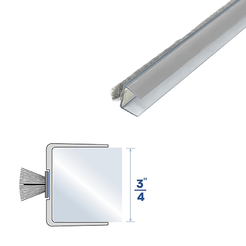 Plastic Weatherstripping for 3/4" Glass Doors