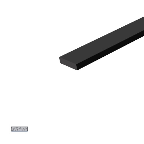 Self-Adhesive Sponge Rubber Weatherstripping - 1/2" x 1/8″ Black Neoprene